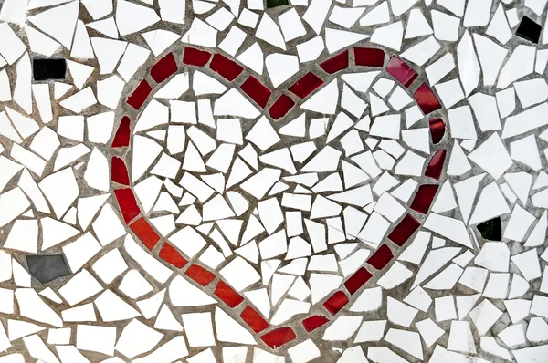 Мозаїка серця — стокове фото