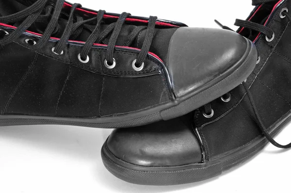 Svarta sneakers — Stockfoto