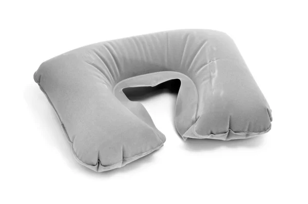 Una Almohada Cervical Viaje Inflable Aislada Sobre Fondo Blanco — Foto de Stock