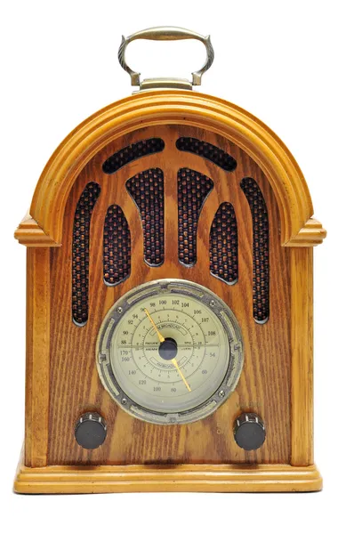 Close Antique Radio Receptor — Stock Photo, Image