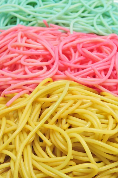 Closeup Pile Vegetable Spaghetti — Stock Photo, Image