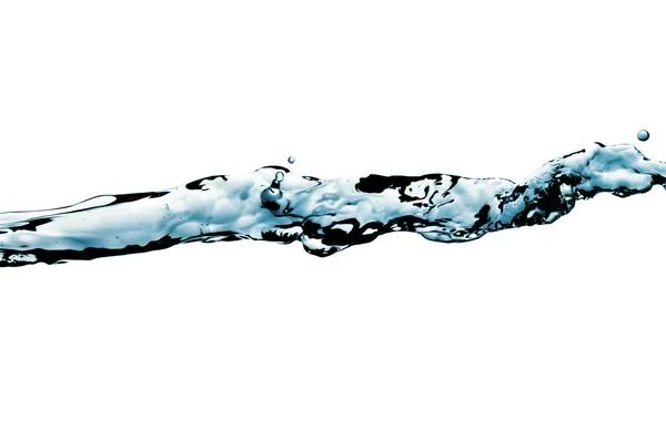 Krystalicznej Wody Białym Tle — Zdjęcie stockowe