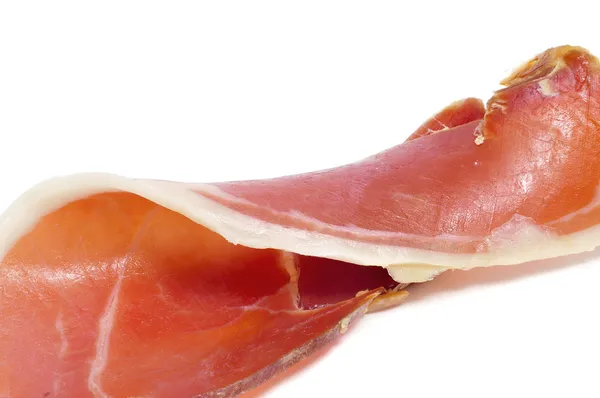 Pile Spanish Serrano Ham White Background — Stock Photo, Image