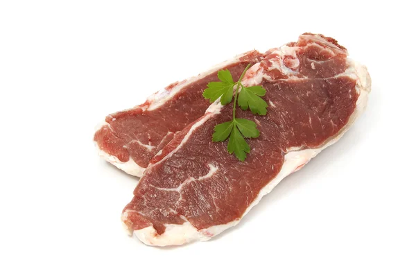 배경에 쇠고기 스테이크 — 스톡 사진