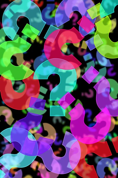 Question marks background — Stock Photo, Image