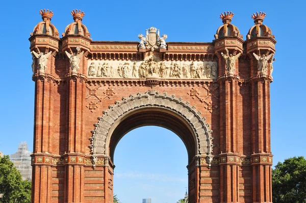 スペインのバルセロナにある凱旋門 — ストック写真