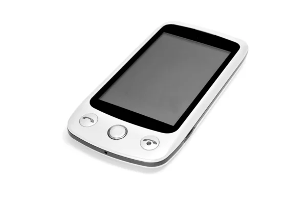 Ein Mobiltelefon Isoliert Auf Weißem Hintergrund — Stockfoto