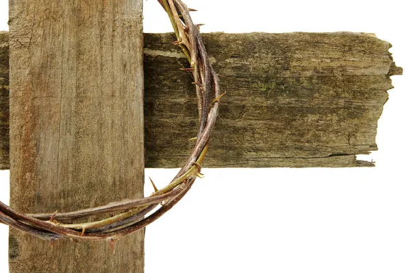 Crown of thorns and cross — Stock Photo, Image