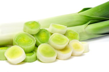 Chopped leeks clipart