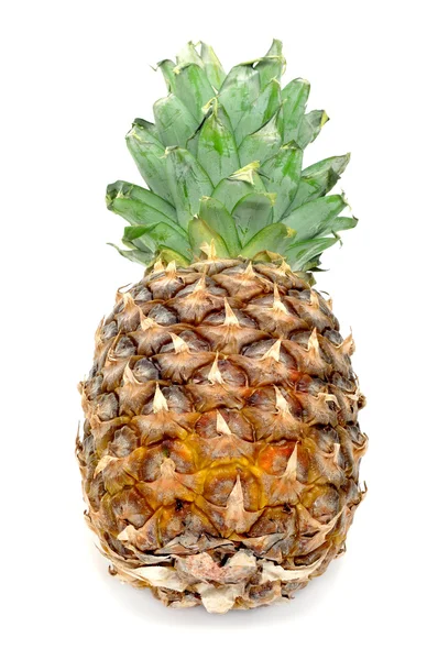 Beyaz Bir Arka Plan Üzerinde Izole Bir Ananas — Stok fotoğraf