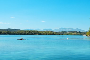 banyoles, İspanya, İspanya lake görünümü