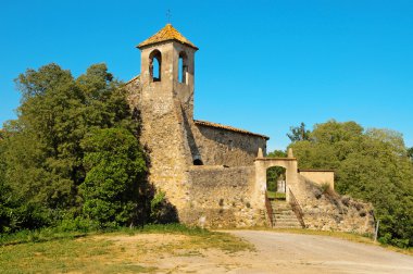 Sant Marti Church in Besalu, Spain clipart