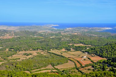 Aerial view of Cap de Cavalleria in Menorca, Balearic Islands, Spain clipart