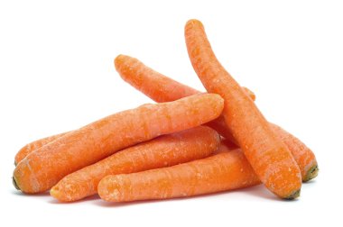 A pile of carrots isolated on a white background clipart