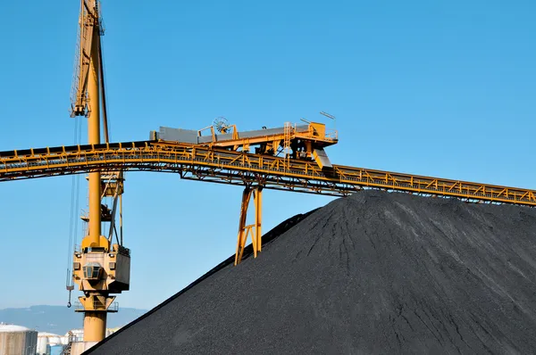 Close Facilities Coal Industry — стоковое фото