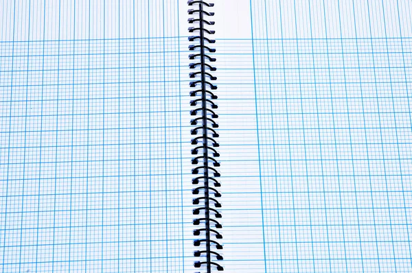 Close Van Een Spiraal Notebook Geïsoleerd Een Witte Achtergrond — Stockfoto