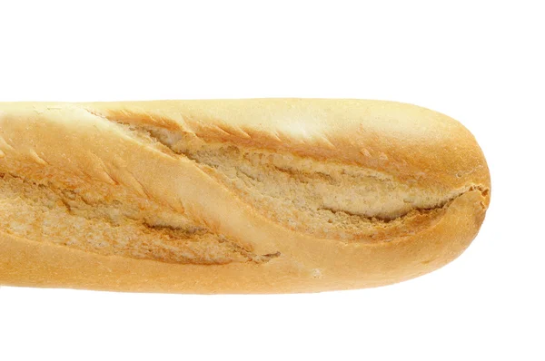 Closeup Baguette Isolated White Background — Stock Photo, Image