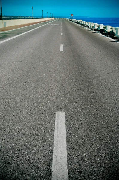 Vista de uma estrada — Fotografia de Stock