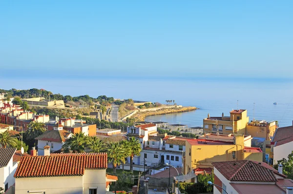 Panoramik Tarragona Kenarı Spanya — Stok fotoğraf