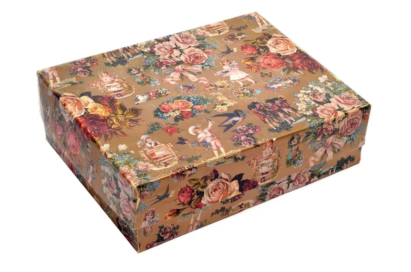 Desenli hediye kutusu — Stok fotoğraf