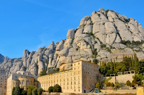 Абатство Santa Maria Montserrat Іспанія — стокове фото