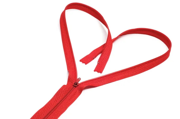Heart zipper — Stock Photo, Image