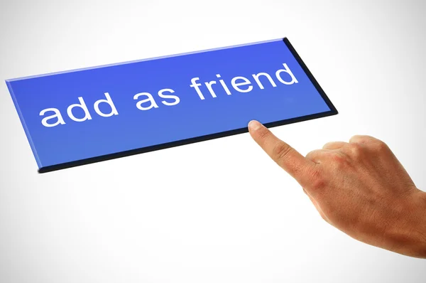 Adicionar como amigo — Fotografia de Stock