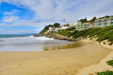 Cala crancs beach, salou, İspanya