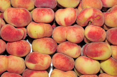 Chinese flat peaches clipart