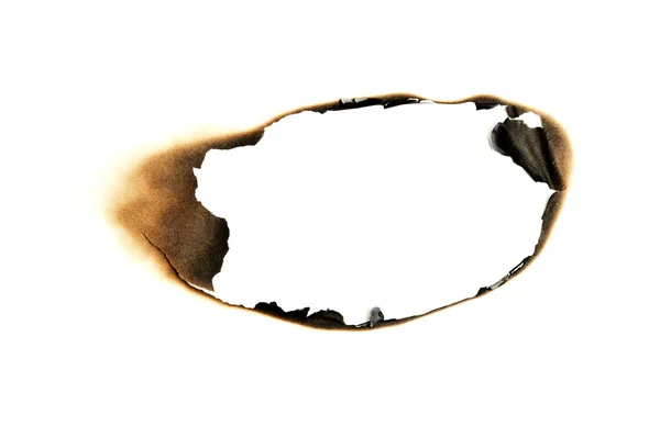 燃やされた穴 — ストック写真