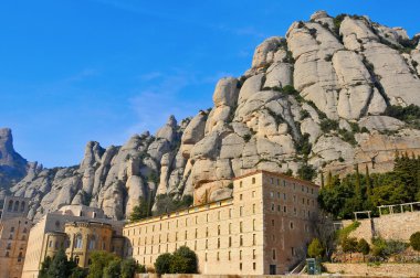 Abbey of Santa Maria de Montserrat, Spain clipart