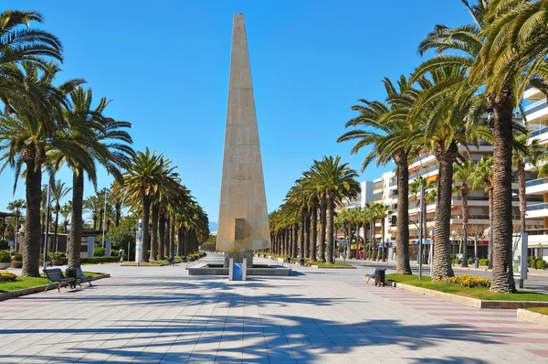 Passeig Jaume I, in Salou, Spain — Stock Photo, Image