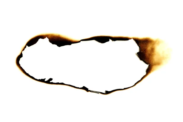Burned hole — Stock Photo, Image