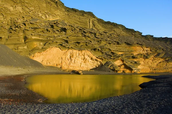 stock image Playa del Lago Verde, in Lanzarote, Canary Islands, Spain