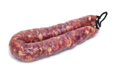 Fuet, typical spanish cured sausage clipart