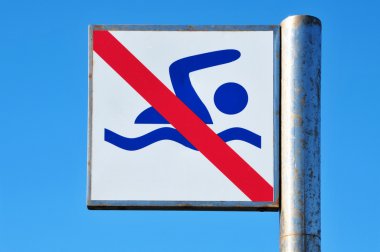 No swimming sign clipart