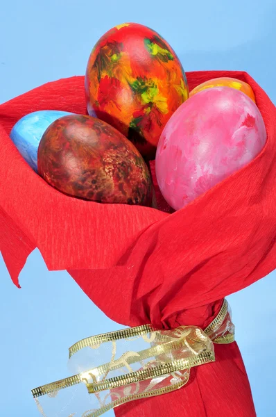 Velikonoční vejce kytice — Stock fotografie
