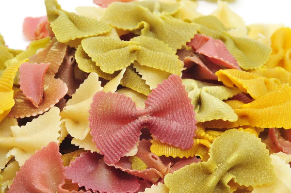 Uncooked vegetables farfalle — Stock Photo, Image