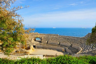 Roman amphitheater in Tarragona, Spain clipart