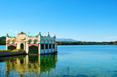 Lake of Banyoles, in Catalonia, Spain clipart
