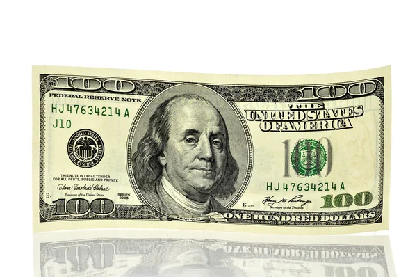 One hundred dollars note — Stock Photo, Image