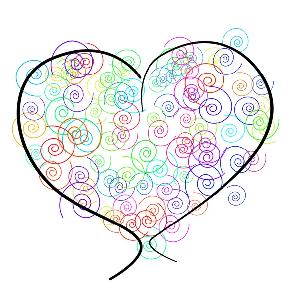 Un cuore colorato — Foto Stock