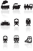 vlak sada symbolů vektorové ilustrace.
