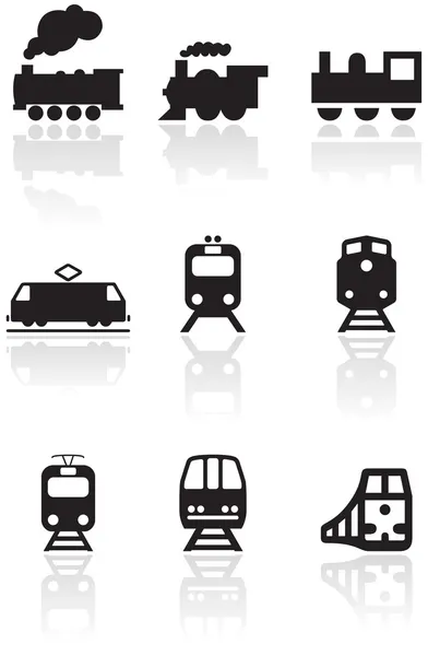 Tren símbolo vector ilustración conjunto . — Vector de stock
