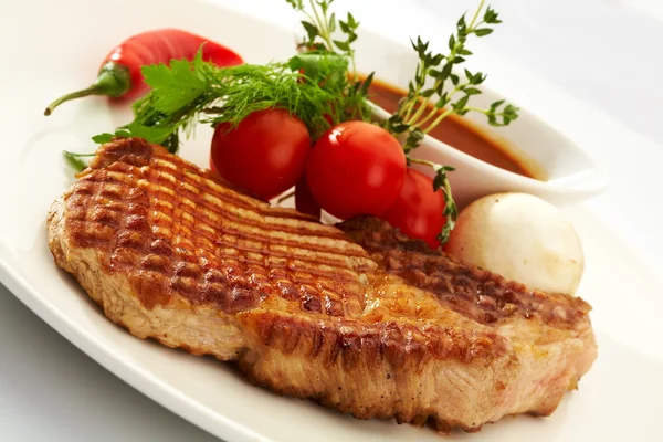 Steak, Grill 1 — Stockfoto