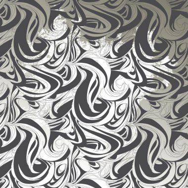 Comic linear abstract waves clipart