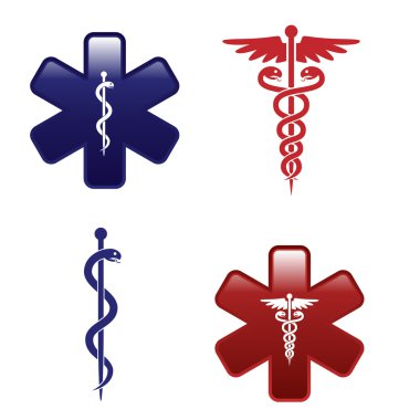 Medical symbols set clipart