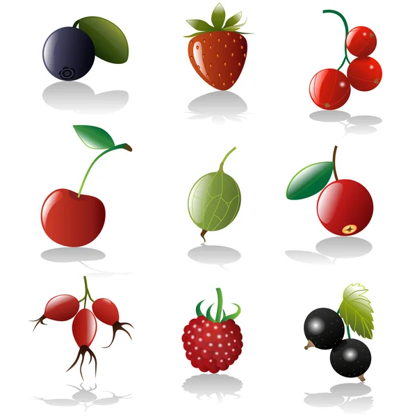 Иконка ягод — стоковый вектор