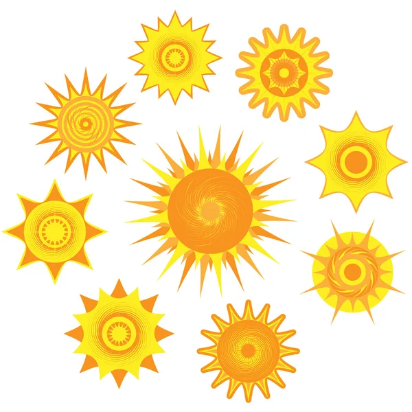 stock vector Suns collection