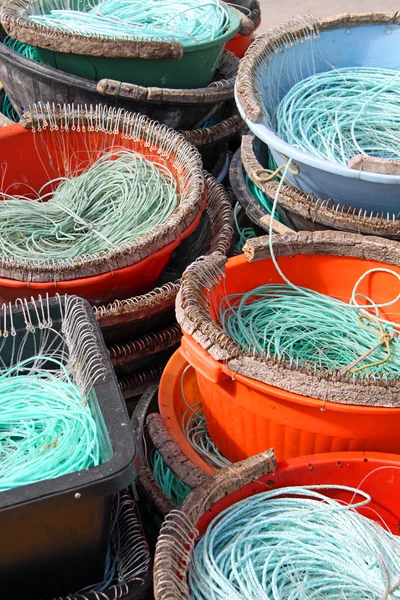 Cordas coloridas dos pescadores — Fotografia de Stock